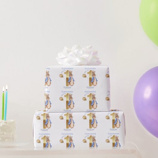 Personaliseer de naam van het kind Peter 1st Verja Cadeaupapier (Feestgeschenken)