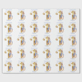 Personaliseer de naam van het kind Peter 1st Verja Cadeaupapier (Vlak)