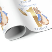 Personaliseer de naam van het kind Peter 1st Verja Cadeaupapier (Rol Hoek)