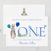 Personaliseer de naam van het kind Peter 1st Verja Feestdagenkaart (Voorkant / Achterkant)