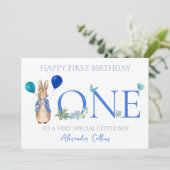 Personaliseer de naam van het kind Peter 1st Verja Feestdagenkaart (Staand voorkant)