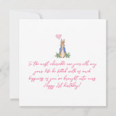 Personaliseer de naam van het kind Peter 1st Verja Kaart (Achterkant)