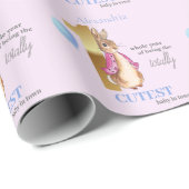 Personaliseer de naam van het kind Peter het Konij Cadeaupapier (Rol Hoek)