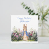 Personaliseer de naam van het kind Peter het Konij Kaart (Staand voorkant)