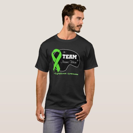 Personaliseer de Naam van het Team - Lymphoma T-shirt (Voorkant volledig)