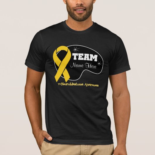 Personaliseer de Naam van het Team - Neuroblastoma T-shirt (Voorkant)