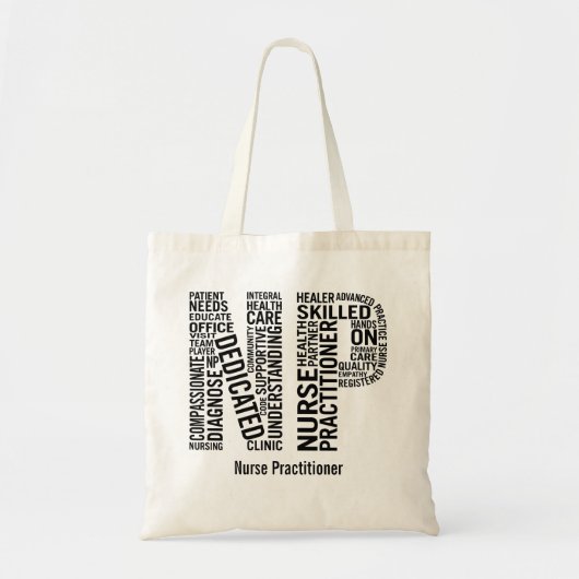 Personaliseer de NP van de Praktijk van de Naam Tote Bag (Voorkant)
