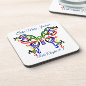 Personaliseer de Orde van de Oosterse Ster Bier Onderzetter (Linkerzijde)