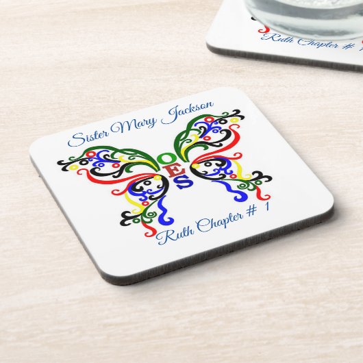 Personaliseer de Orde van de Oosterse Ster Bier Onderzetter (Linkerzijde)