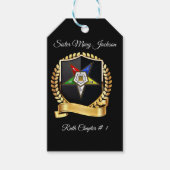 Personaliseer de Orde van de Oosterse Ster Cadeaulabel (Voorkant)