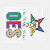 Personaliseer de Orde van de Oosterse Ster Fleece Deken (Voorkant (Horizontaal))