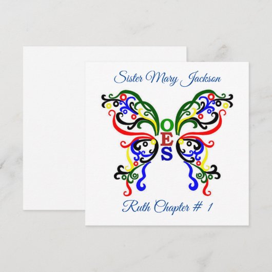 Personaliseer de Orde van de Oosterse Ster Kaart (Voorkant / Achterkant)