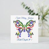 Personaliseer de Orde van de Oosterse Ster Kaart (Staand voorkant)