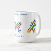 Personaliseer de Orde van de Oosterse Ster Koffiemok (Voorkant rechts)