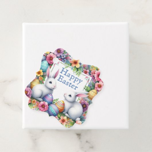 Personaliseer de paasgeschenken Lente bloemen Labe Bedankjes Labels (In situ)