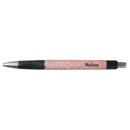Personaliseer de roze koraallichtpastelsparken pen