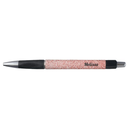 Personaliseer de roze koraallichtpastelsparken pen (Voorkant)