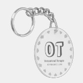 Personaliseer de Sleutelhanger van de Beroepsthera (Voorkant Links)