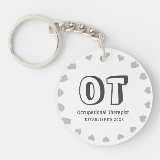 Personaliseer de Sleutelhanger van de Beroepsthera (Voorkant)