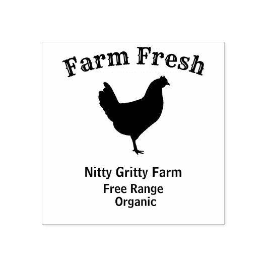 Personaliseer de Stempel van het Kippeei Kleine Be (Afrduk)