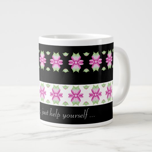 Personaliseer de tekst op maat grote koffiekop (Voorkant rechts)