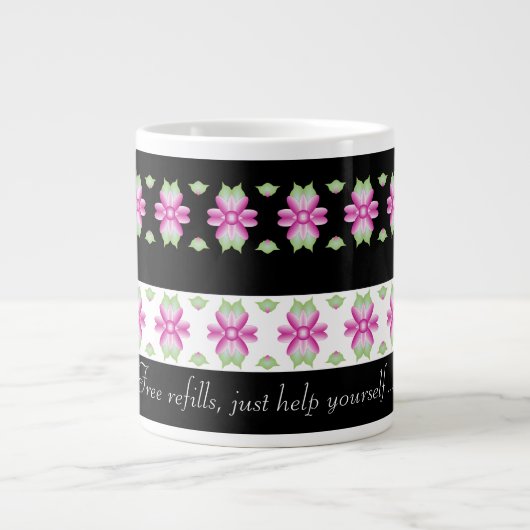 Personaliseer de tekst op maat grote koffiekop (Voorkant)