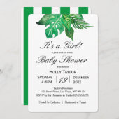 Personaliseer de Uitnodiging van het Baby shower v (Voorkant / Achterkant)