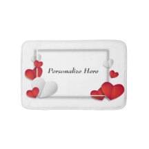 Personaliseer de Valentijn Romantic Red Hearts