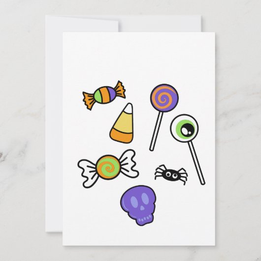 Personaliseer de verjaardag van Halloween-kinderen Kaart (Achterkant)