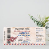 Personaliseer de verjaardagsuitnodiging van kinder kaart (Staand voorkant)