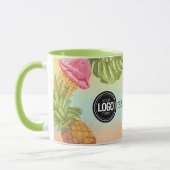 Personaliseer de waterverf-ijs voor zakelijke logo mok (Links)