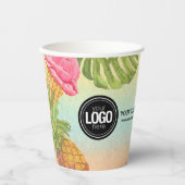 Personaliseer de waterverf-ijs voor zakelijke logo papieren bekers (Voorkant)