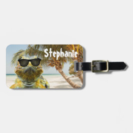 Personaliseer de zomervakantieband bagagelabel