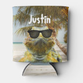 Personaliseer de zomervakantieband blikjeskoeler (Voorkant)