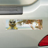 Personaliseer de zomervakantieband bumpersticker (Op auto)