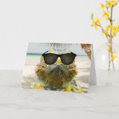 Personaliseer de zomervakantieband kaart (Gele Bloem)