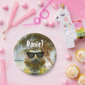 Personaliseer de zomervakantieband papieren bordje (Feest)