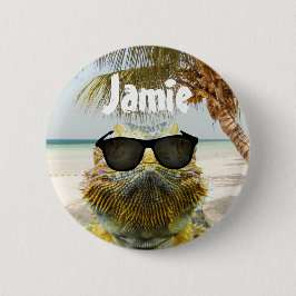 Personaliseer de zomervakantieband ronde button 5,7 cm