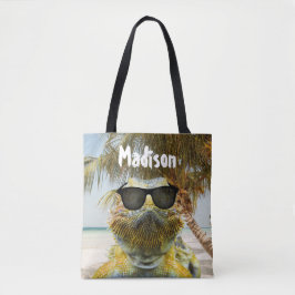 Personaliseer de zomervakantieband tote bag