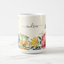 Personaliseer de zwarte scriptnaam, Wildflower