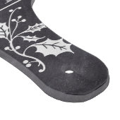 Personaliseer decoratieve kerstrecepten snijplank (Hoek)