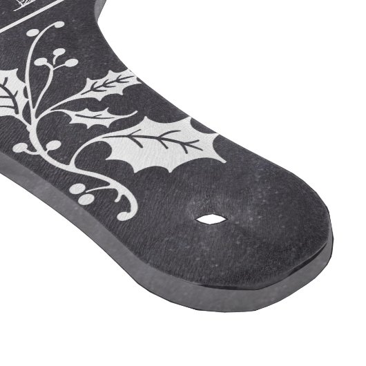 Personaliseer decoratieve kerstrecepten snijplank (Hoek)