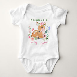 Personaliseer Deers de dag buiten Lovely onder Flo Romper