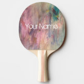 Personaliseer deze Abstracte Waterverf knoeien Tafeltennisbatje (Achterkant)
