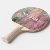 Personaliseer deze Abstracte Waterverf knoeien Tafeltennisbatje (Voorkant Gekanteld)