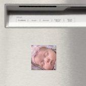 Personaliseer deze Baby Fotomagneet Magneet (Insitu (Vaatwasser))