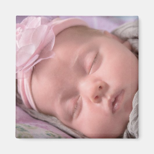 Personaliseer deze Baby Fotomagneet Magneet (Voorkant)