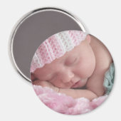 Personaliseer deze Baby ijskastmagneet Magneet (Voorkant / Achterkant)