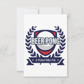 Personaliseer deze Beer Pong Logo (Voorkant)