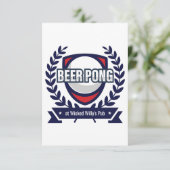 Personaliseer deze Beer Pong Logo (Staand voorkant)
